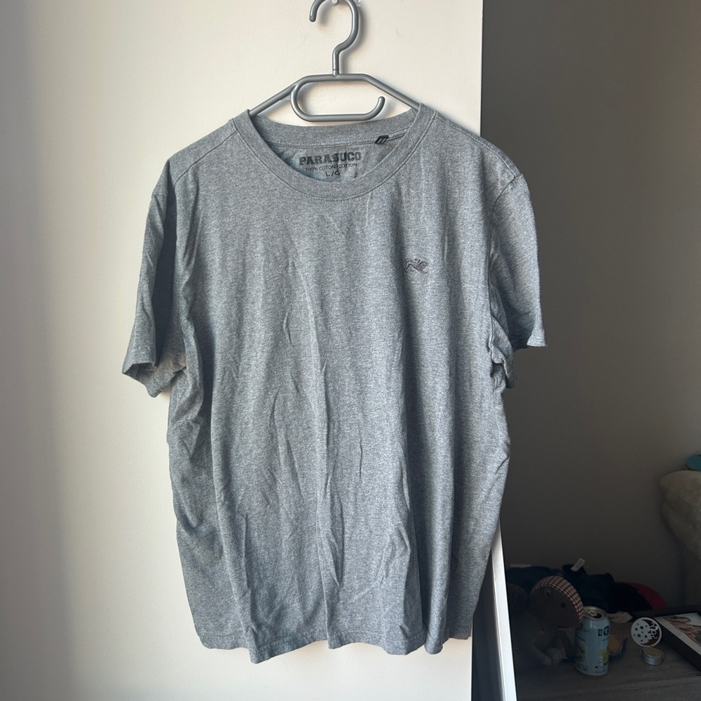 Parasuco Grey T-shirt embroidered logo Large